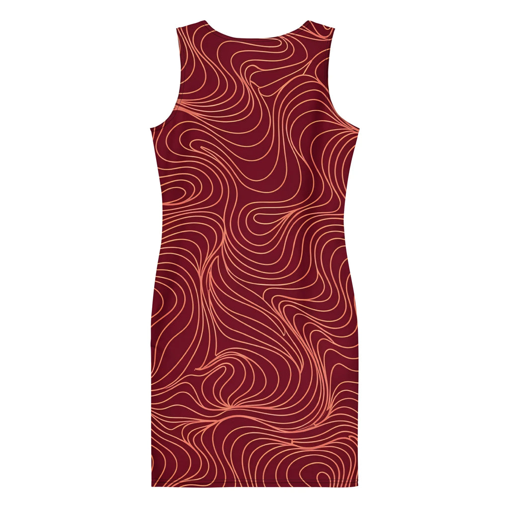 Bodycon Dress Bodycon dress AwRans Clothing all-over-print-bodycon-dress-white-back-689ba4c88f324