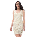 Bodycon Dress XL Bodycon dress AwRans Clothing all-over-print-bodycon-dress-white-front-689b936224772