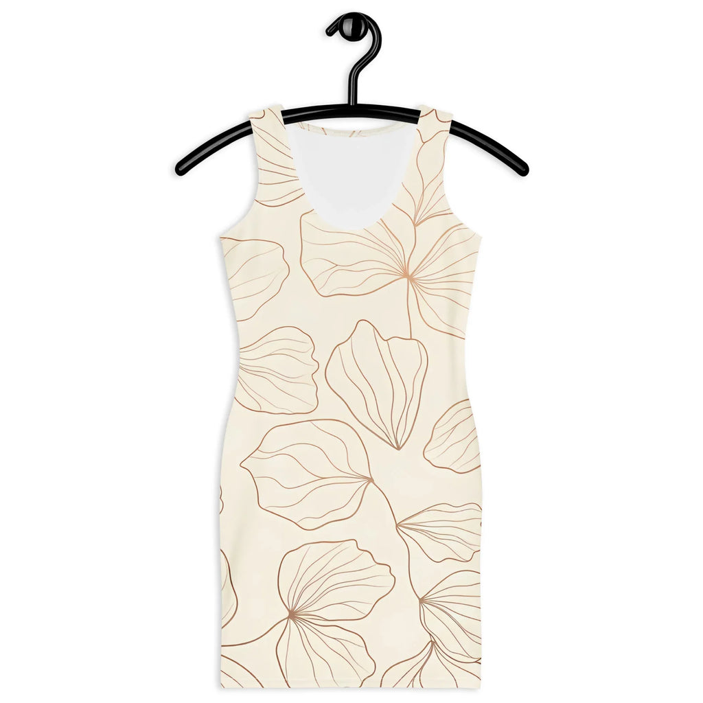 Bodycon Dress Bodycon dress AwRans Clothing all-over-print-bodycon-dress-white-front-689b9362257fd