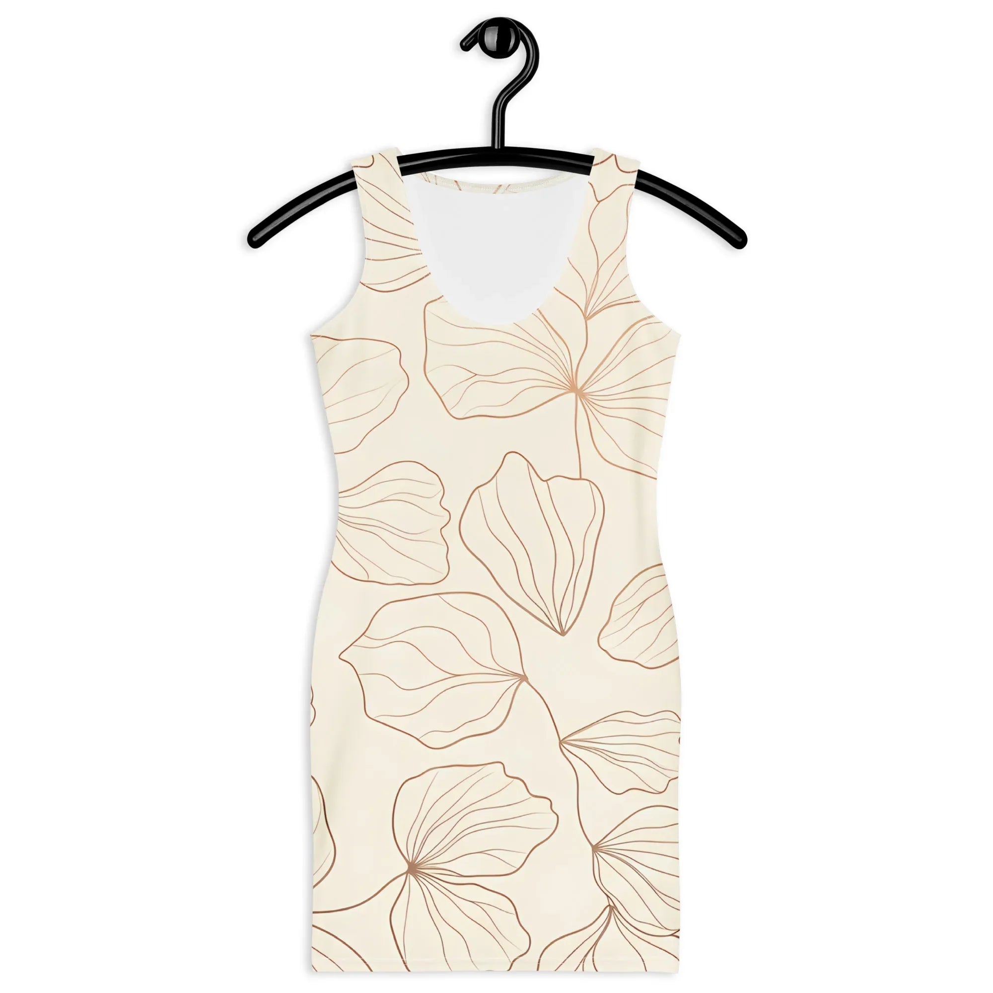 Bodycon Dress Bodycon dress AwRans Clothing all-over-print-bodycon-dress-white-front-689b9362257fd