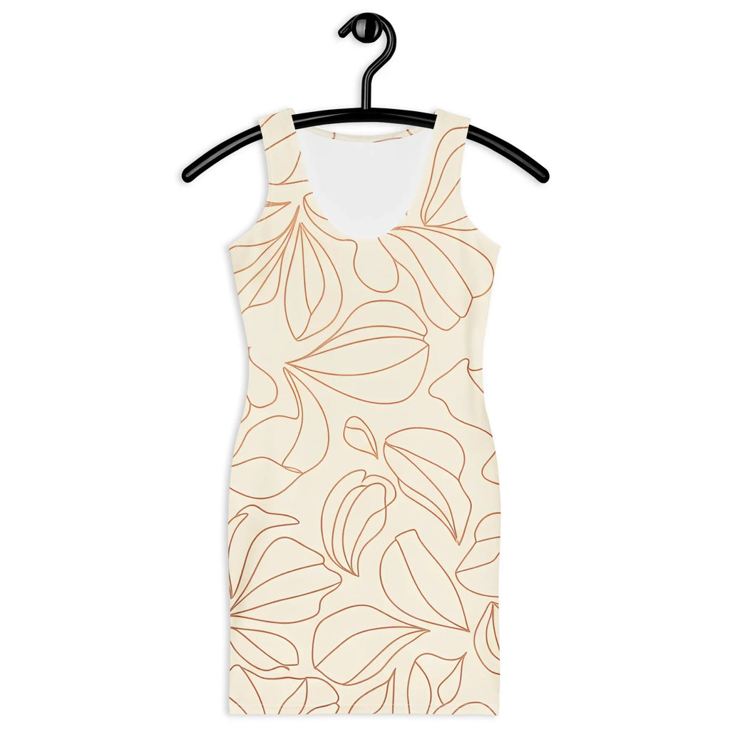 Bodycon Dress Bodycon dress AwRans Clothing all-over-print-bodycon-dress-white-front-689b93c62ffd6