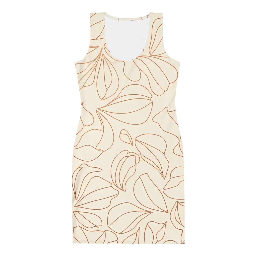 Bodycon Dress Bodycon dress AwRans Clothing all-over-print-bodycon-dress-white-front-689b93c6301ab