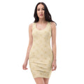 Bodycon Dress XL Bodycon dress AwRans Clothing all-over-print-bodycon-dress-white-front-689b93f8b08e6