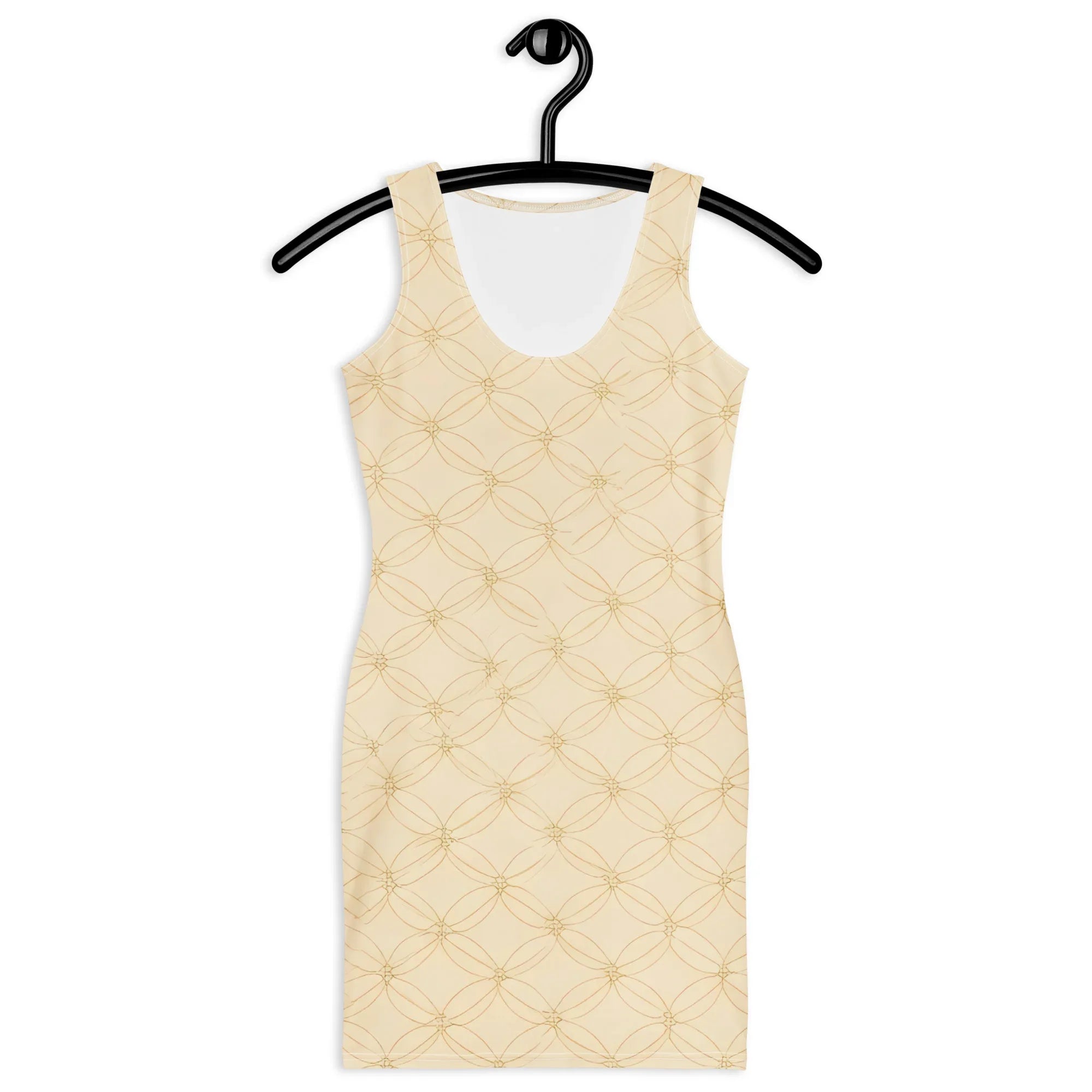 Bodycon Dress Bodycon dress AwRans Clothing all-over-print-bodycon-dress-white-front-689b93f8b1388