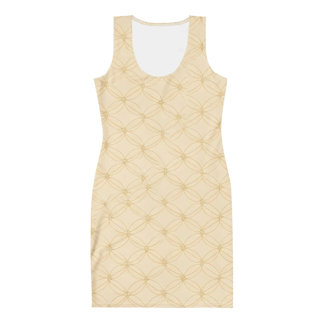 Bodycon Dress Bodycon dress AwRans Clothing all-over-print-bodycon-dress-white-front-689b93f8b16c0