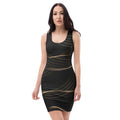 Bodycon Dress XL Bodycon dress AwRans Clothing all-over-print-bodycon-dress-white-front-689b94290b161