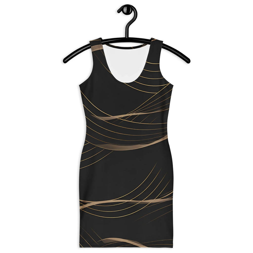 Bodycon Dress Bodycon dress AwRans Clothing all-over-print-bodycon-dress-white-front-689b94290b851