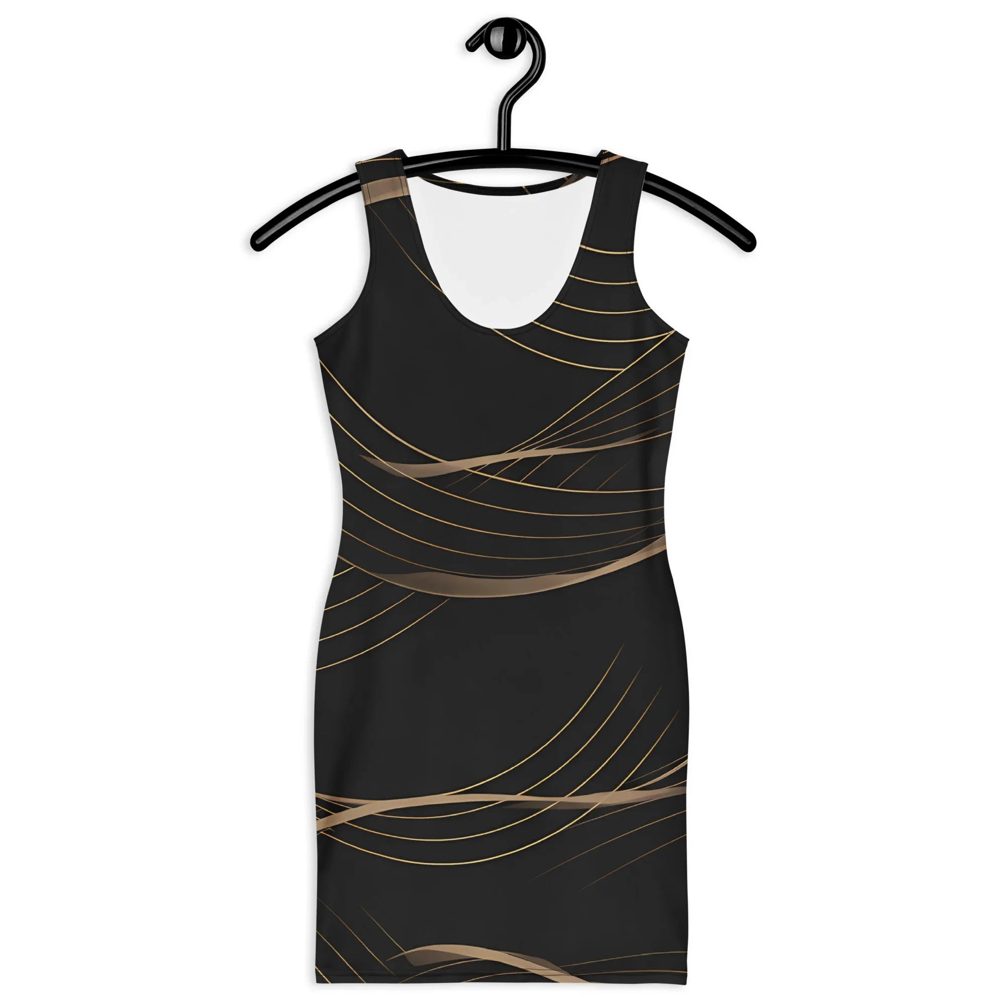 Bodycon Dress Bodycon dress AwRans Clothing all-over-print-bodycon-dress-white-front-689b94290b851