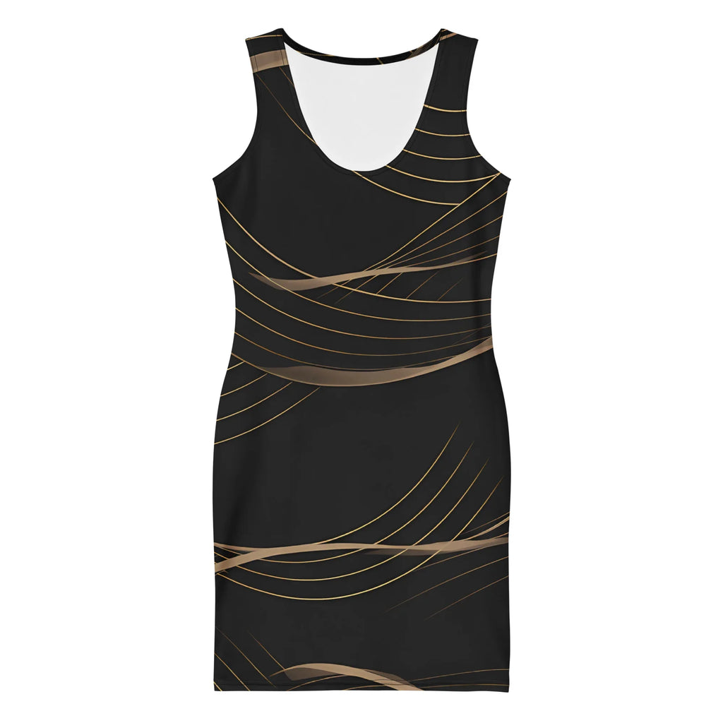 Bodycon Dress Bodycon dress AwRans Clothing all-over-print-bodycon-dress-white-front-689b94290b947