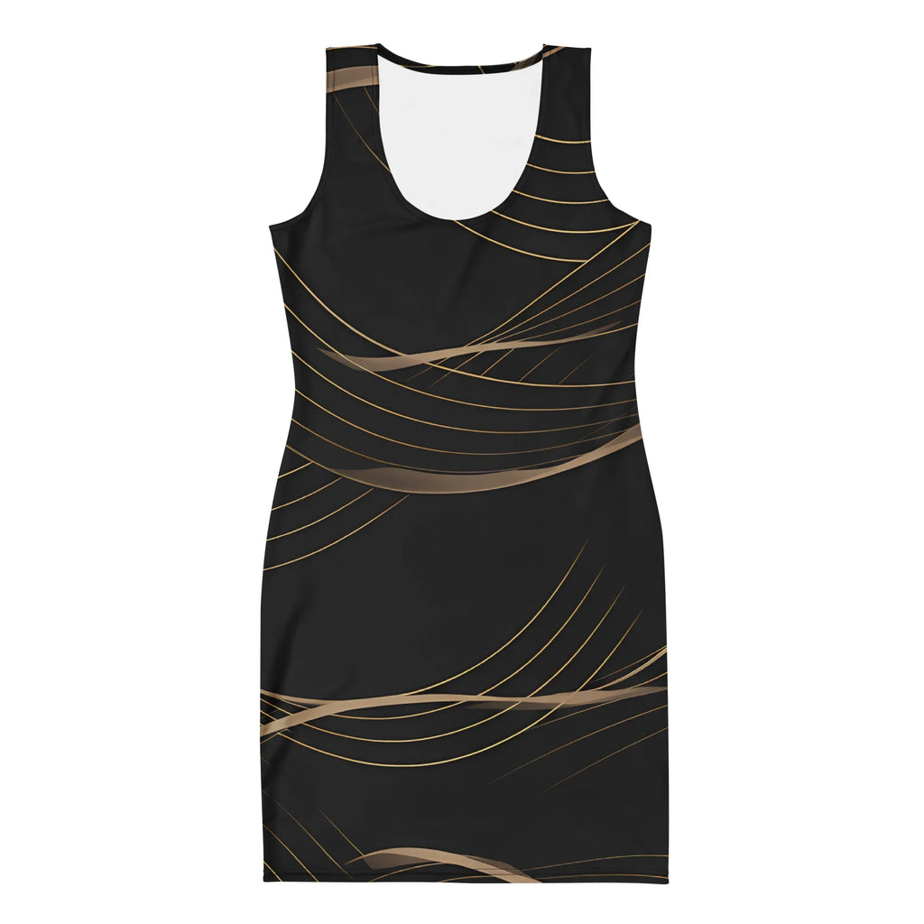 Bodycon Dress Bodycon dress AwRans Clothing all-over-print-bodycon-dress-white-front-689b94290ba37