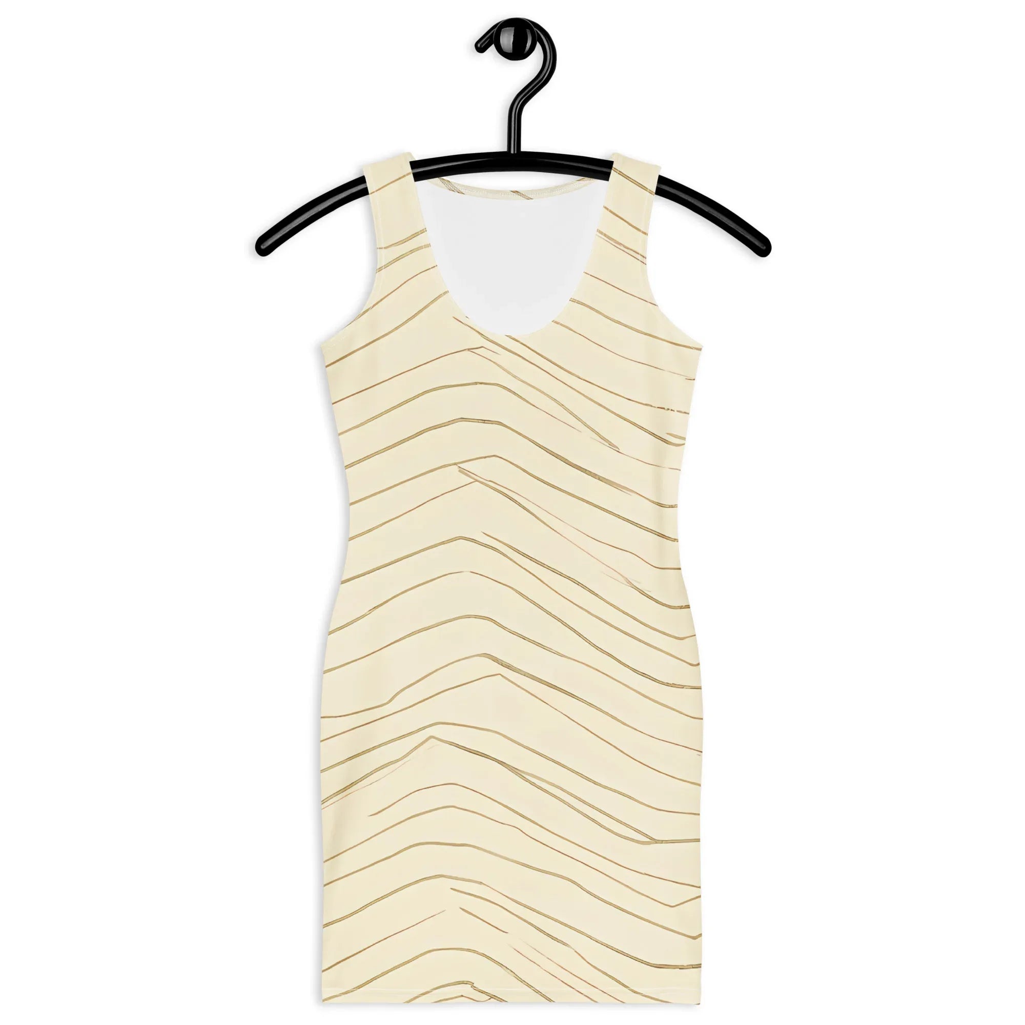 Bodycon Dress Bodycon dress AwRans Clothing all-over-print-bodycon-dress-white-front-689b945b04479