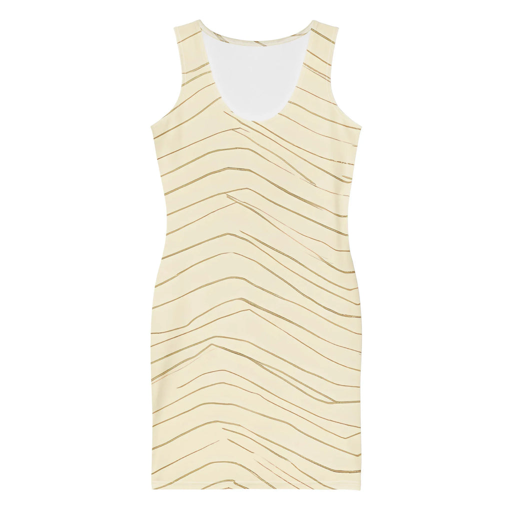 Bodycon Dress Bodycon dress AwRans Clothing all-over-print-bodycon-dress-white-front-689b945b04580