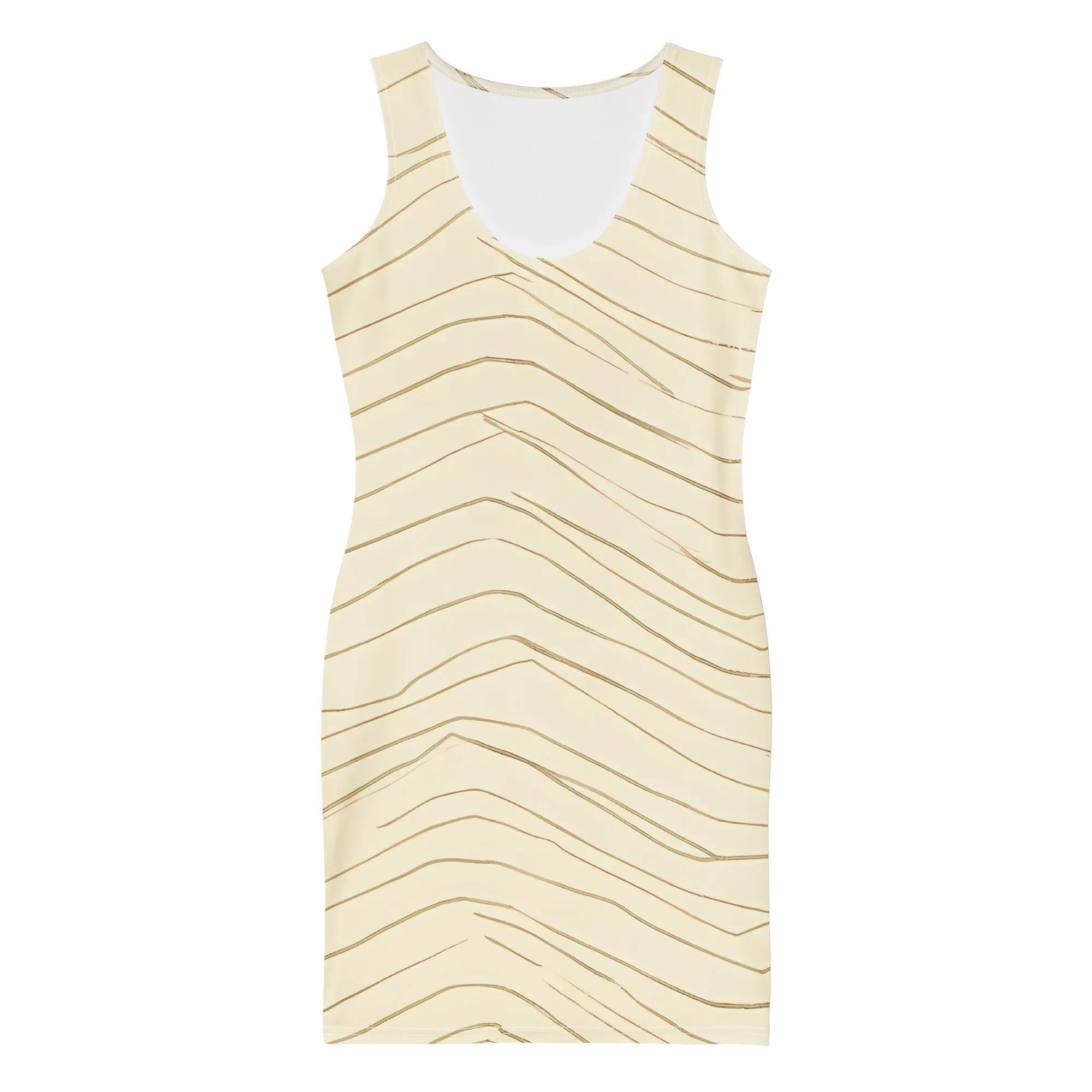 Bodycon Dress Bodycon dress AwRans Clothing all-over-print-bodycon-dress-white-front-689b945b04580