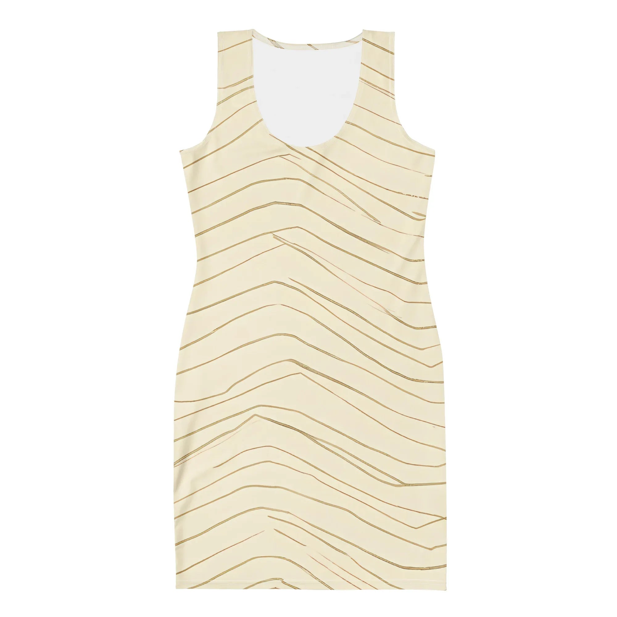 Bodycon Dress Bodycon dress AwRans Clothing all-over-print-bodycon-dress-white-front-689b945b04671