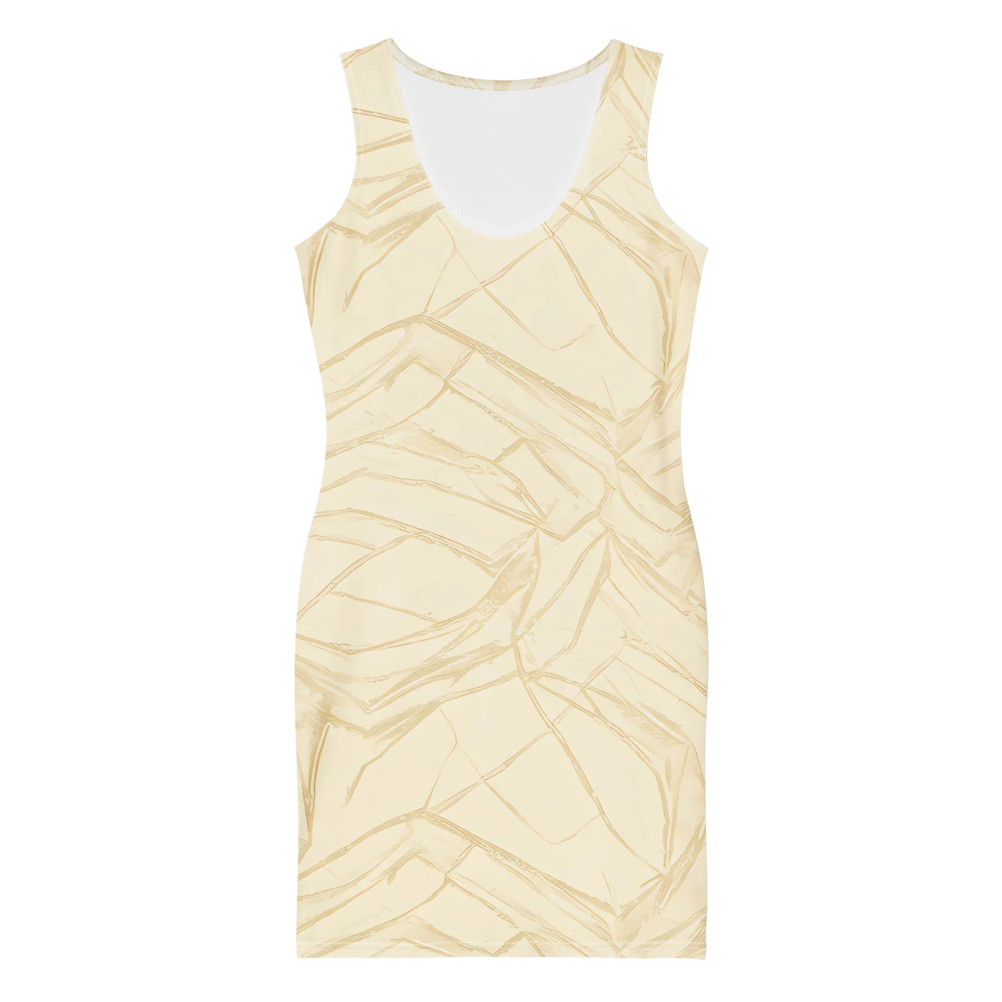 Bodycon Dress Bodycon dress AwRans Clothing all-over-print-bodycon-dress-white-front-689b948d88afe
