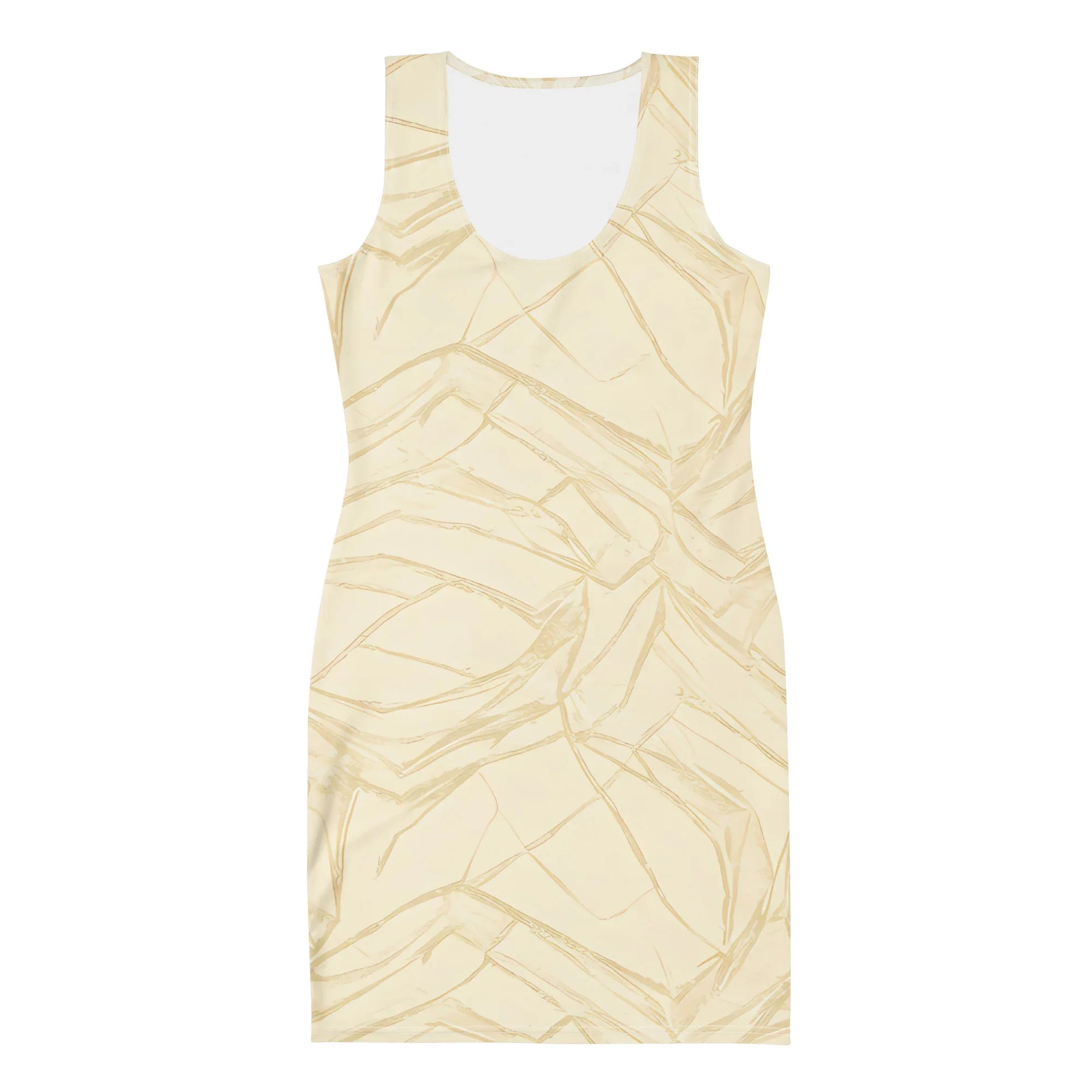 Bodycon Dress Bodycon dress AwRans Clothing all-over-print-bodycon-dress-white-front-689b948d88be5