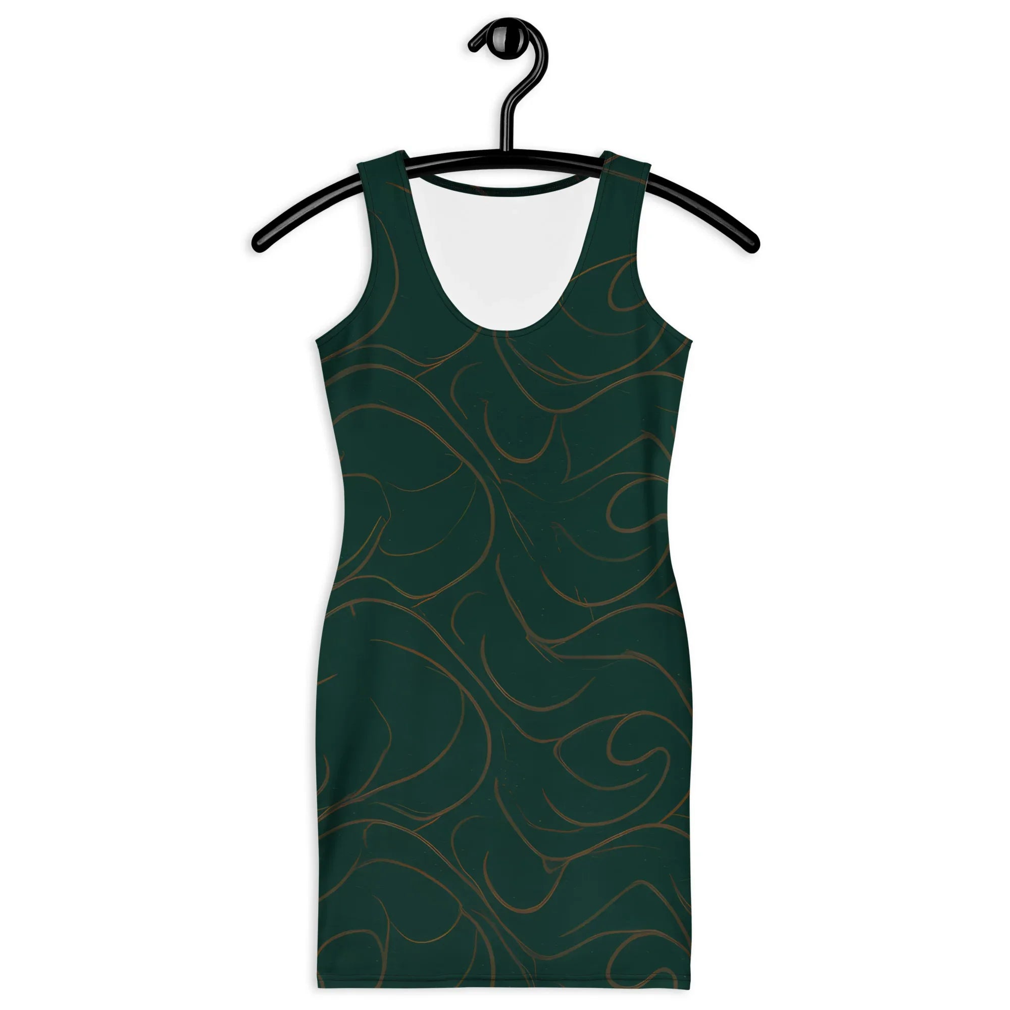 Bodycon Dress Bodycon dress AwRans Clothing all-over-print-bodycon-dress-white-front-689b955272e9f