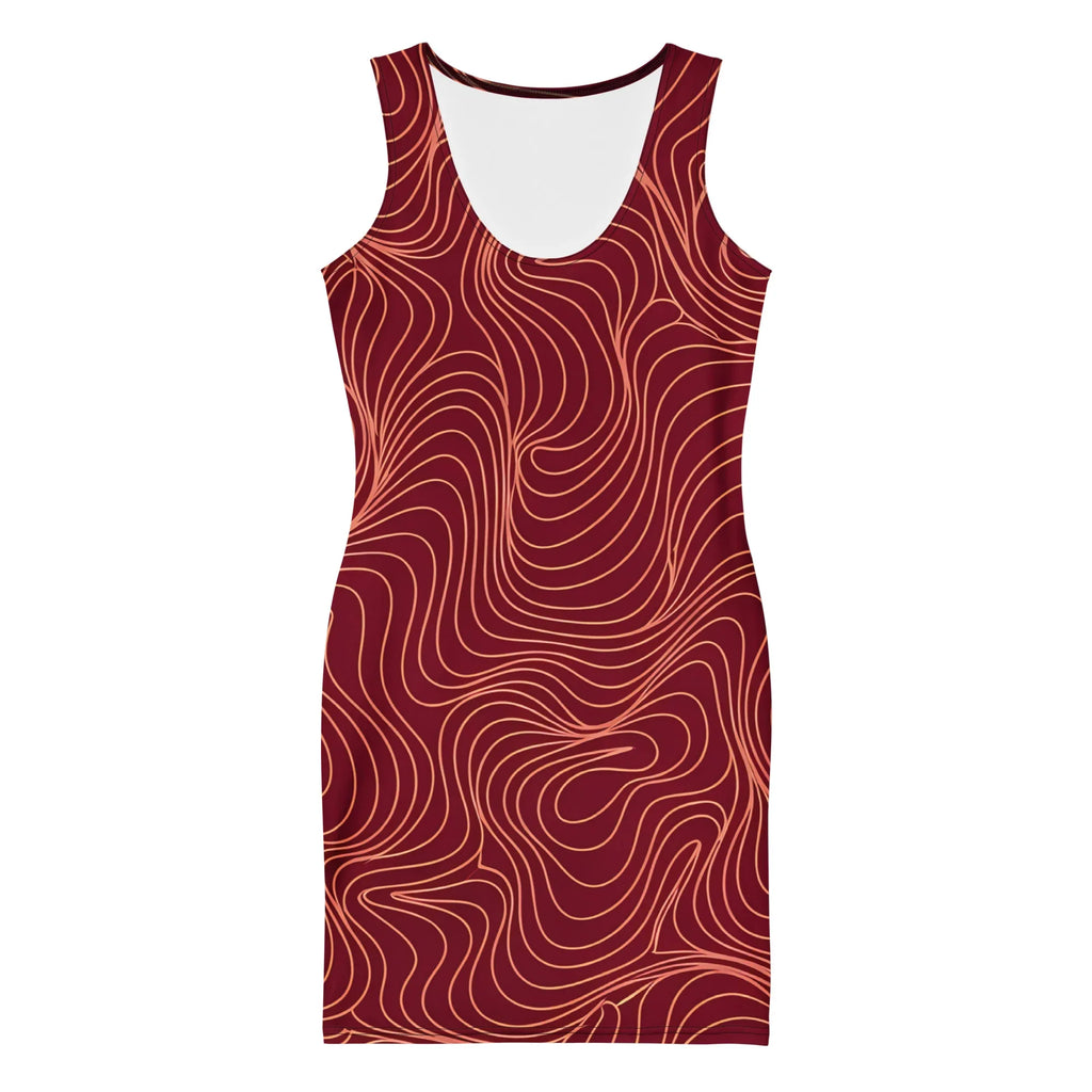 Bodycon Dress Bodycon dress AwRans Clothing all-over-print-bodycon-dress-white-front-689ba4c88f08b