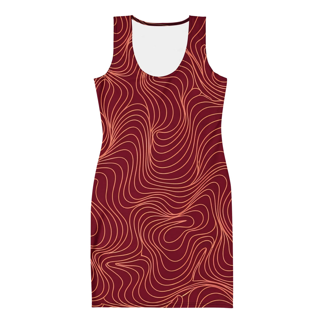 Bodycon Dress Bodycon dress AwRans Clothing all-over-print-bodycon-dress-white-front-689ba4c88f4e8