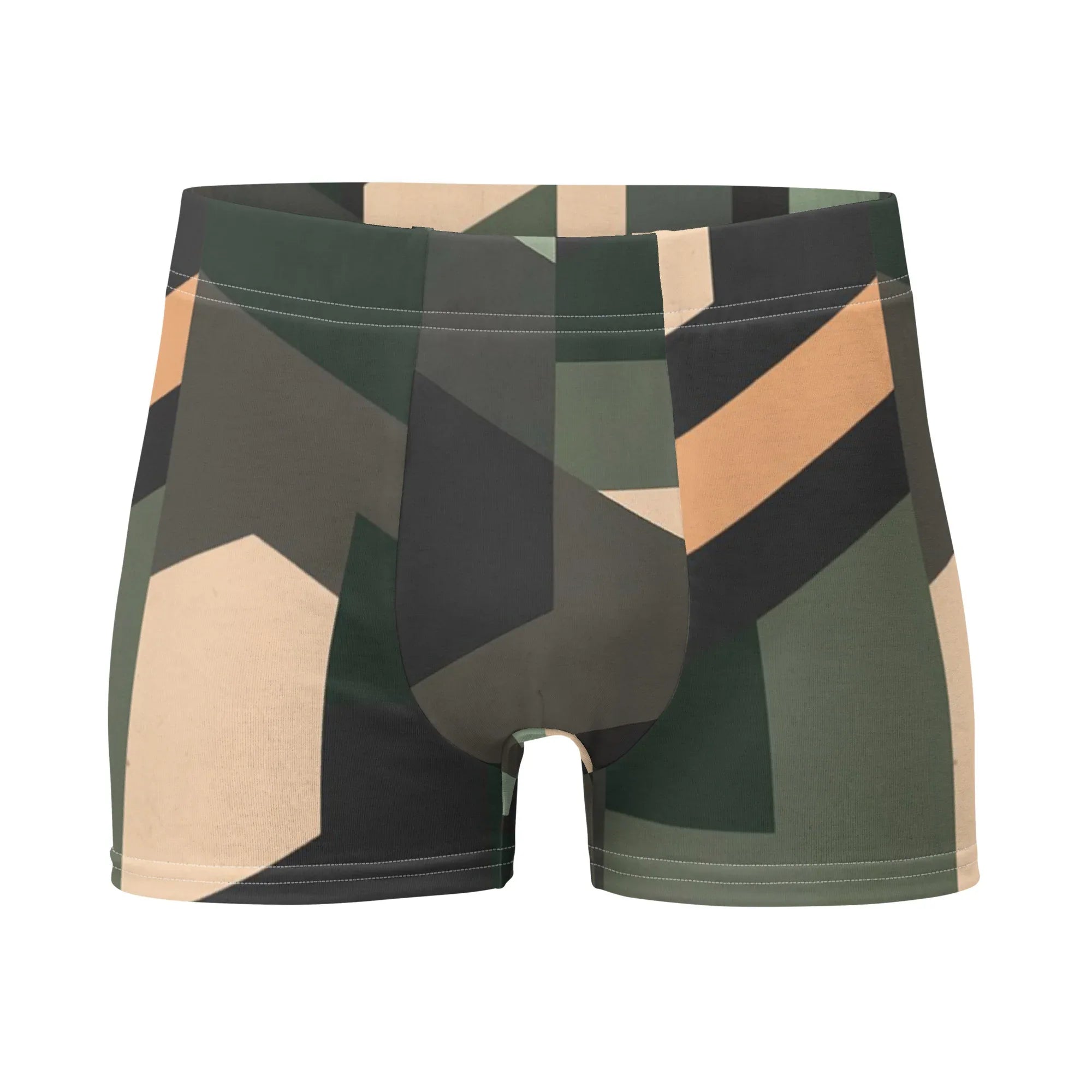 Boxer Briefs Underwear AwRans Clothing all-over-print-boxer-briefs-white-front-68001ee991757