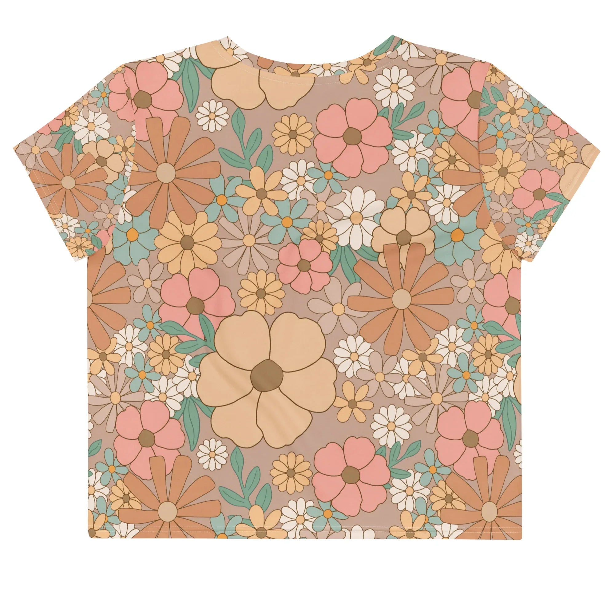 All-Over Print Crop Tee - AwRans Clothing