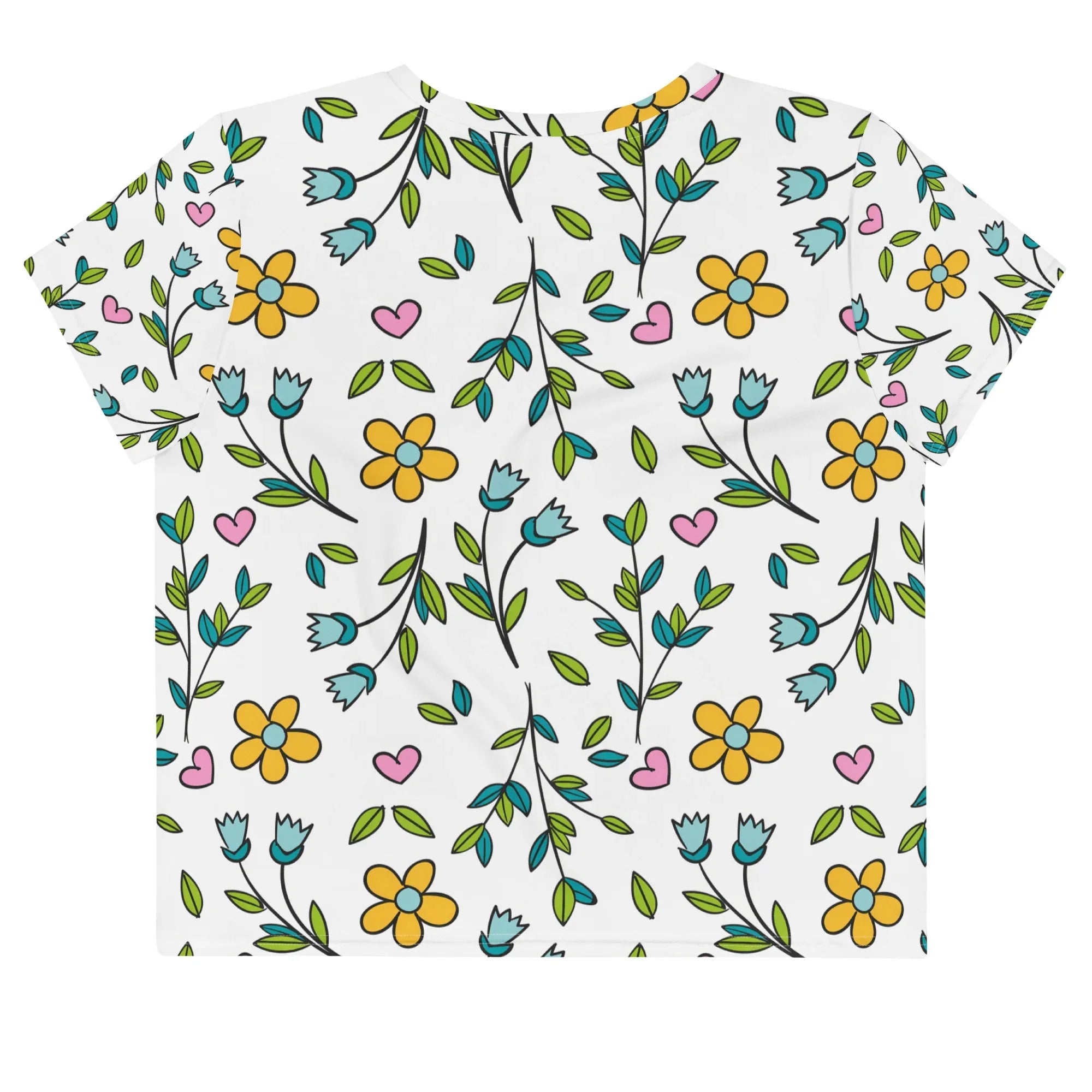 All-Over Print Crop Tee - AwRans Clothing