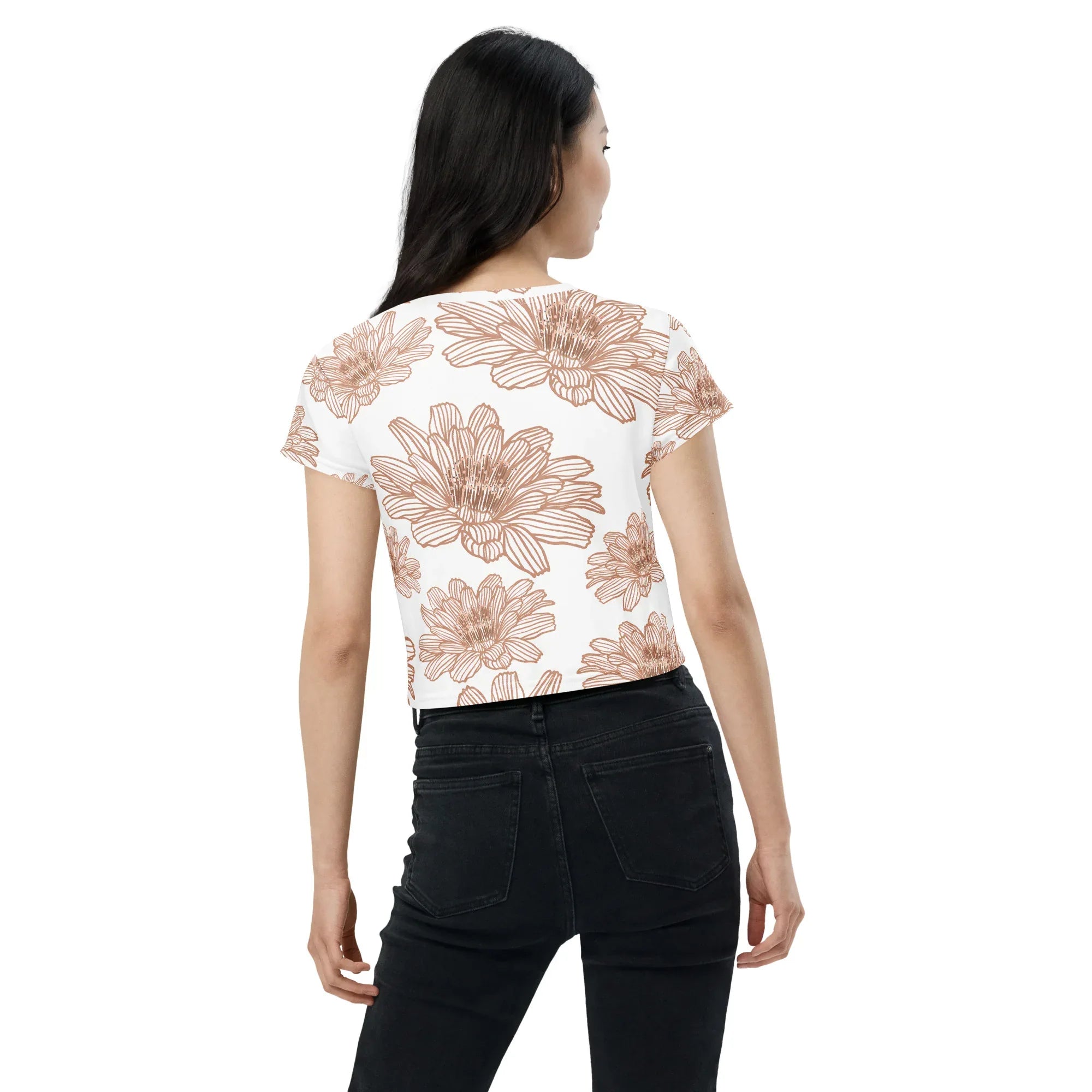 All-Over Print Crop Tee - AwRans Clothing
