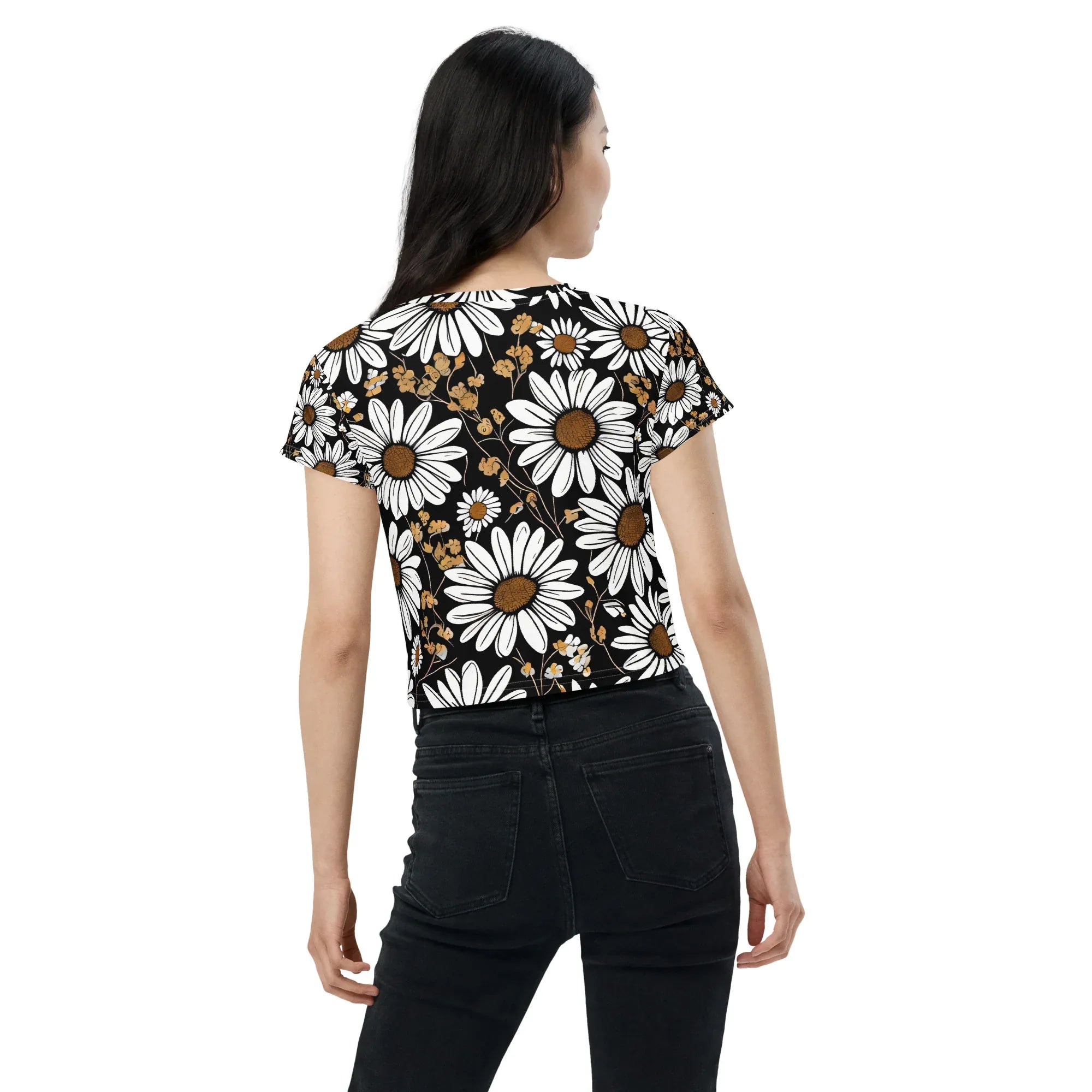 All-Over Print Crop Tee - AwRans Clothing
