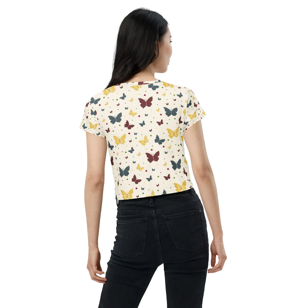 All-Over Print Crop Tee - AwRans Clothing