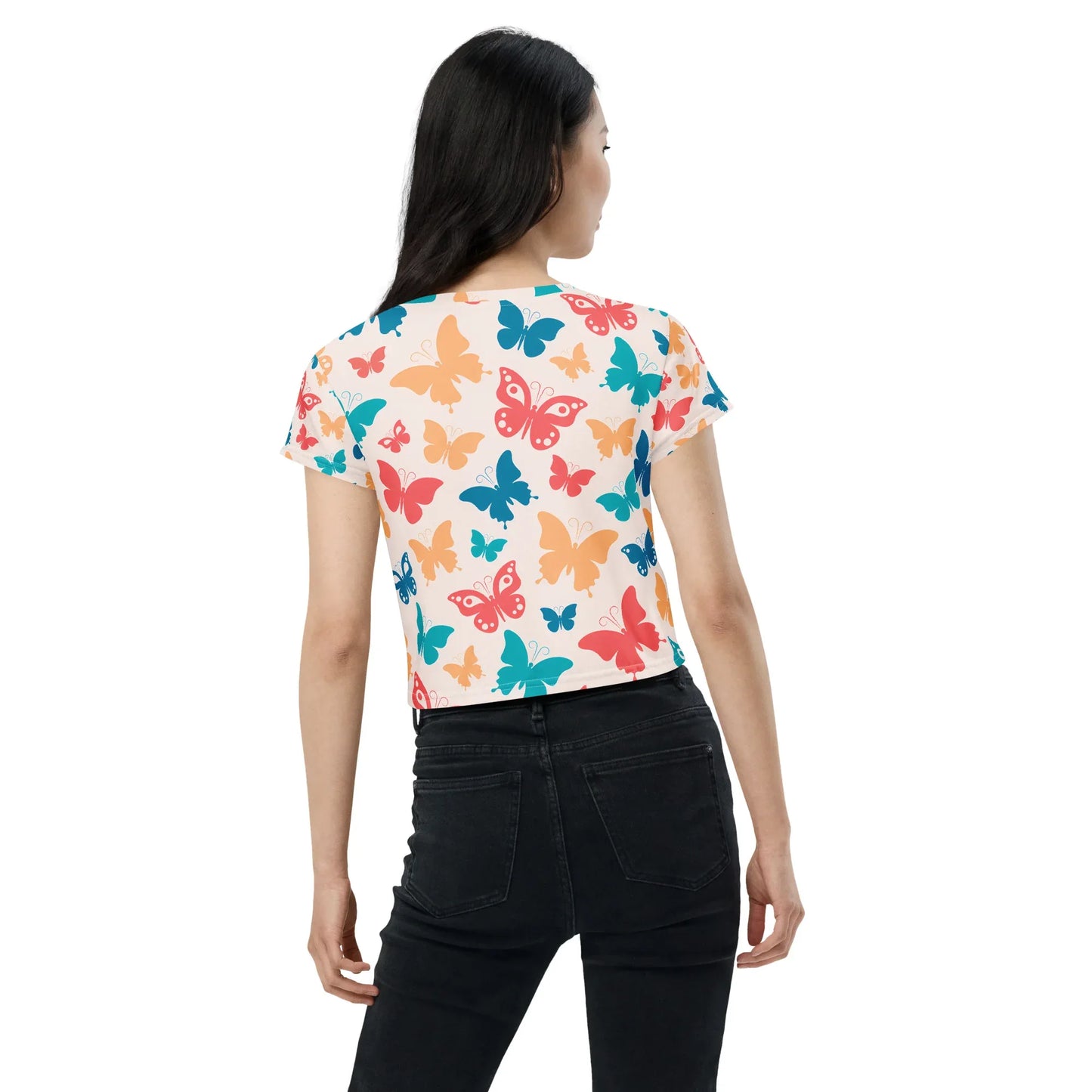 All-Over Print Crop Tee - AwRans Clothing