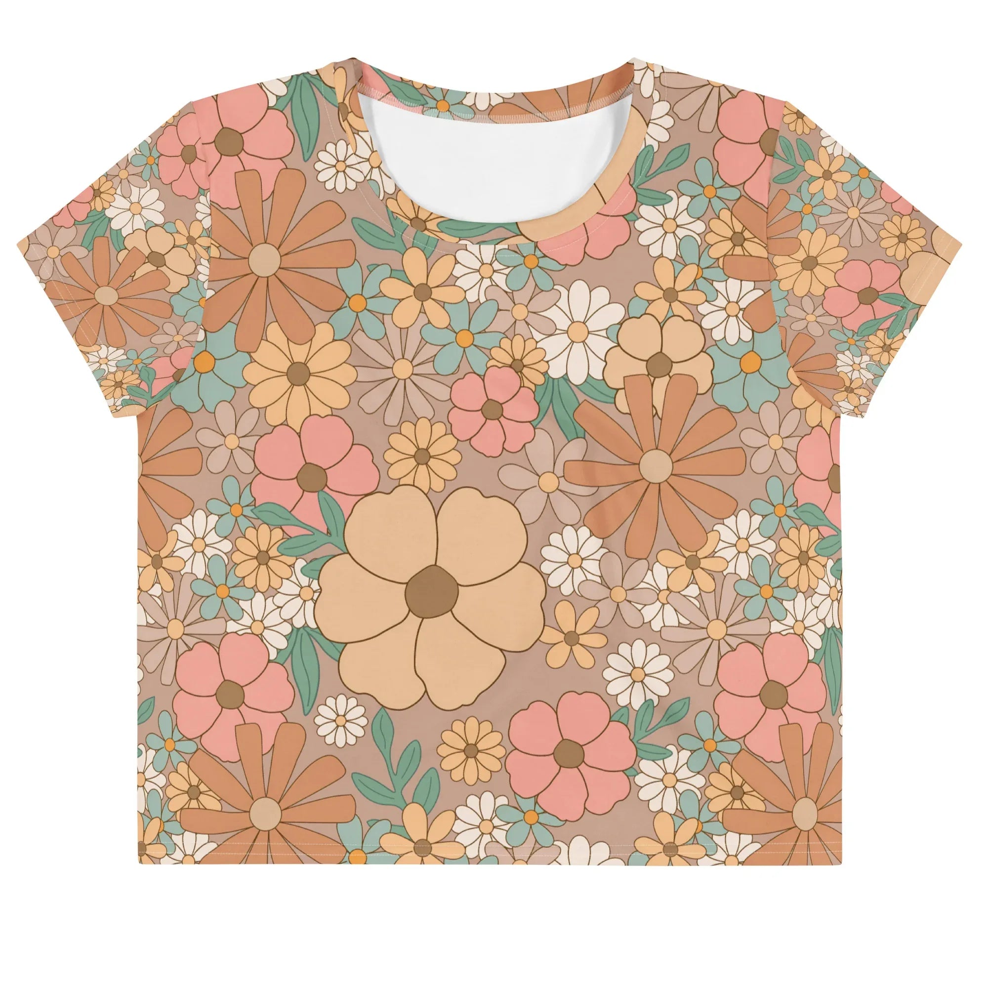 All-Over Print Crop Tee - AwRans Clothing