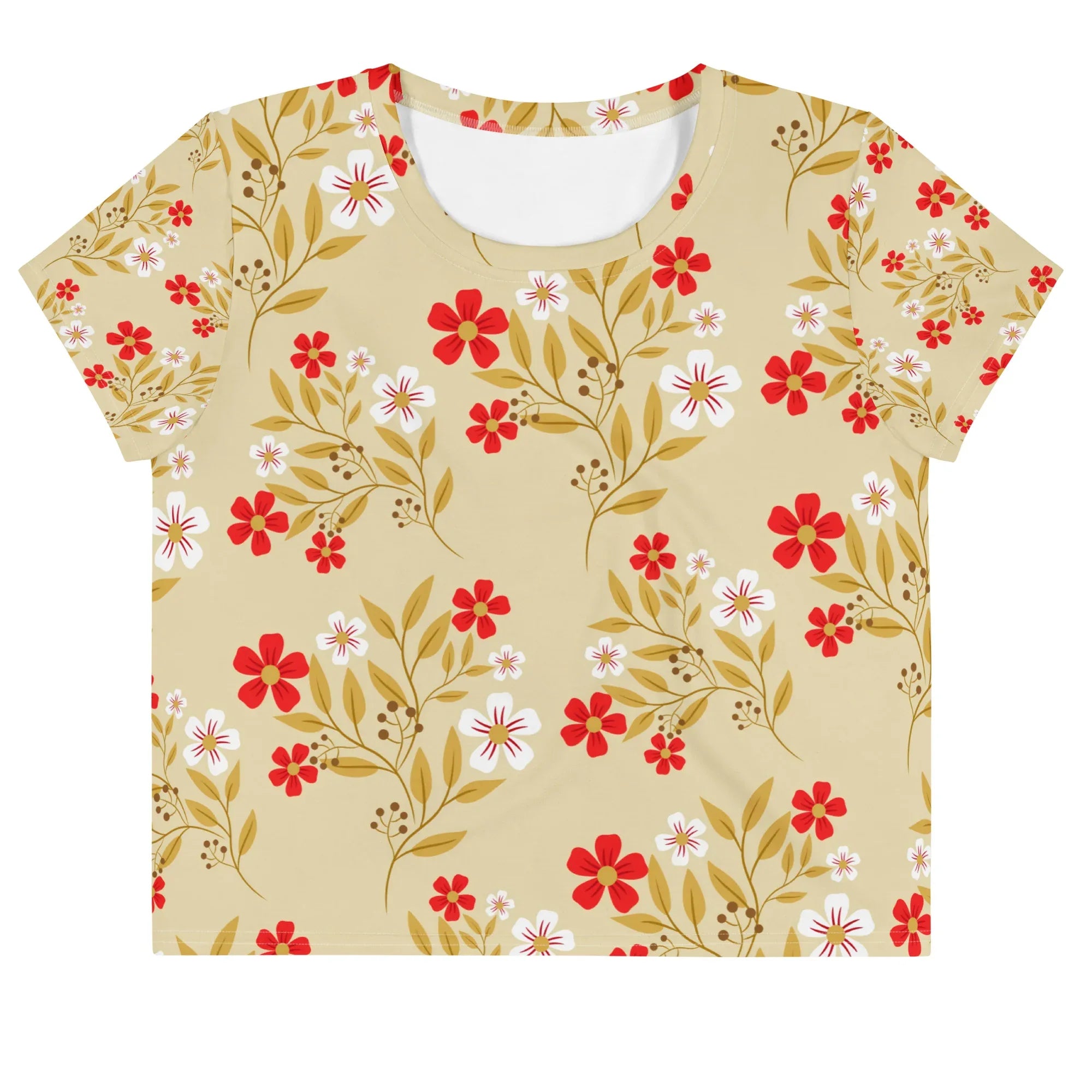 All-Over Print Crop Tee - AwRans Clothing