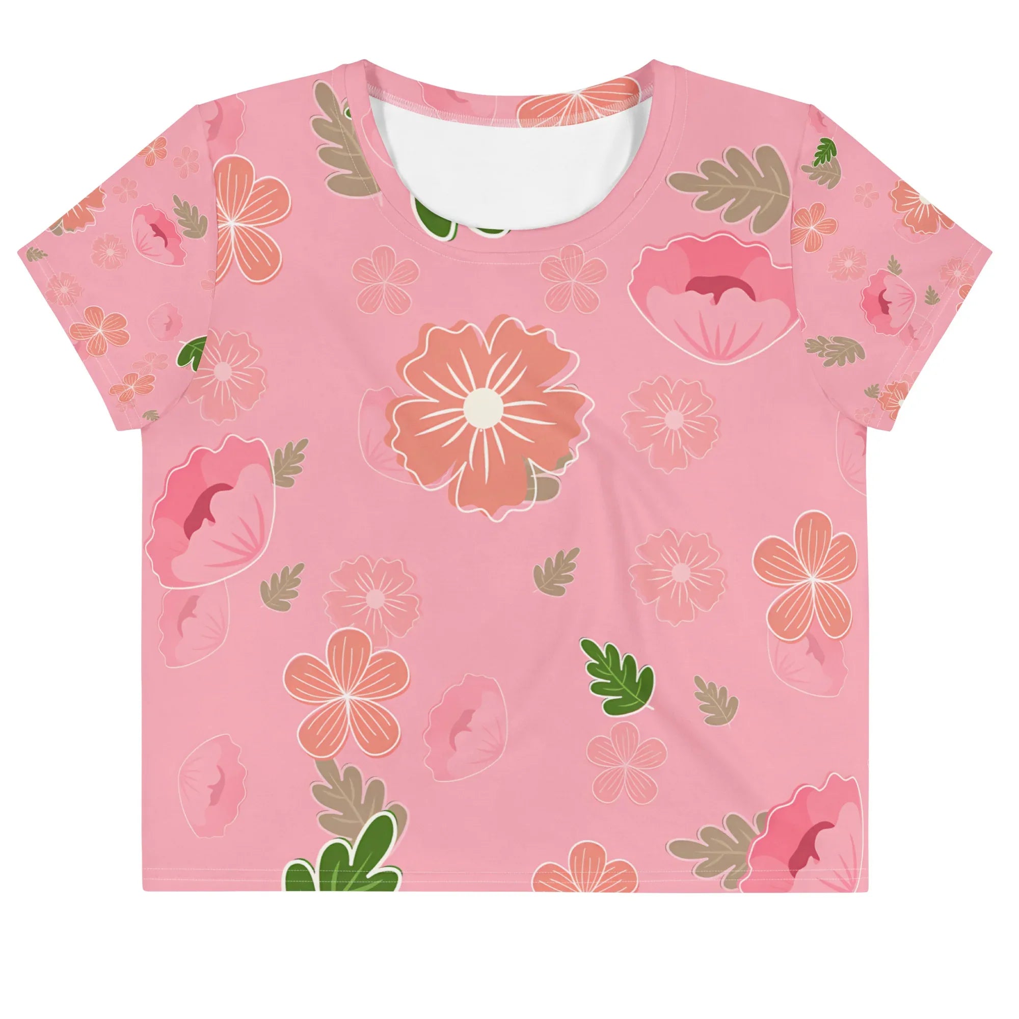 All-Over Print Crop Tee - AwRans Clothing