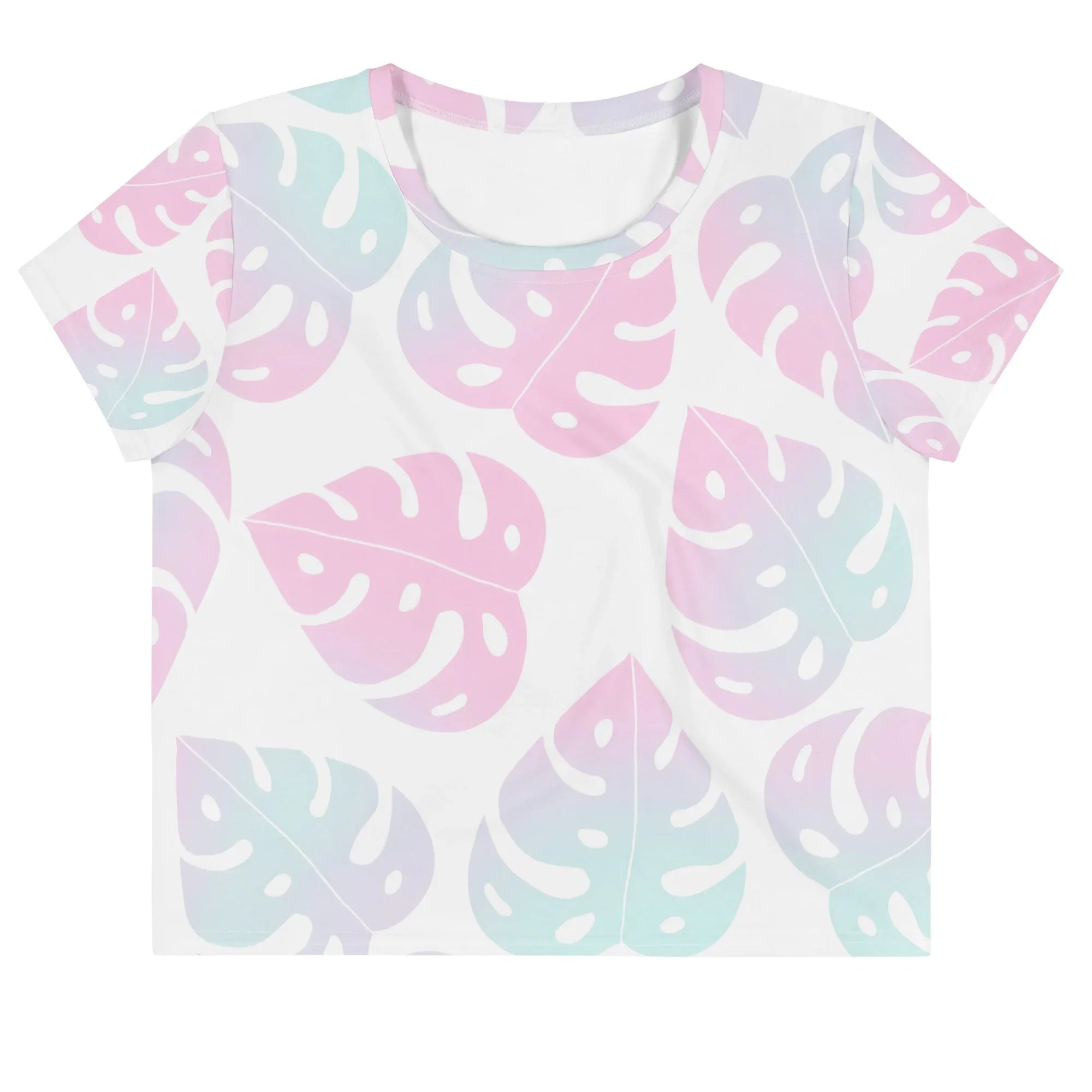 All-Over Print Crop Tee - AwRans Clothing