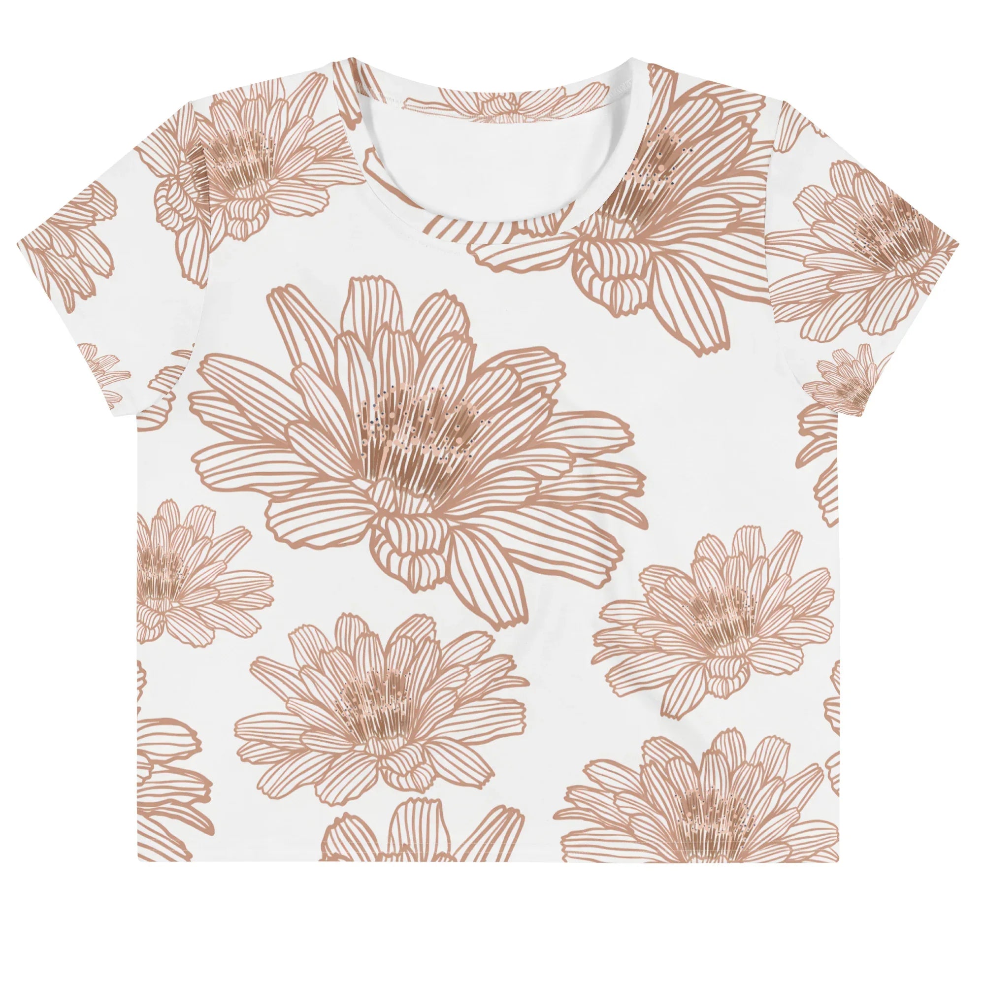 All-Over Print Crop Tee - AwRans Clothing