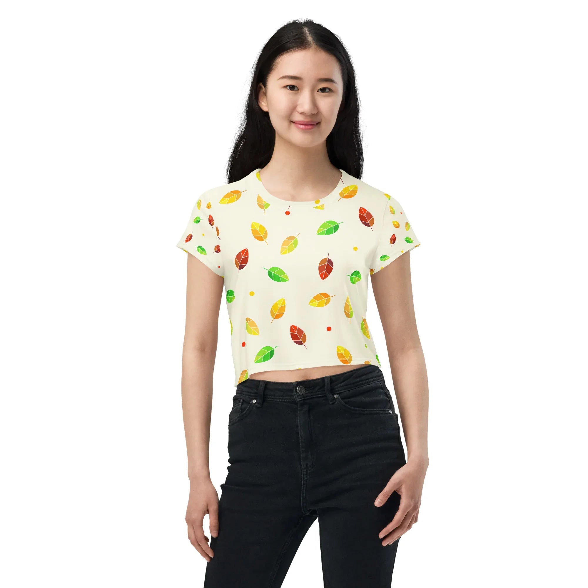 All-Over Print Crop Tee - AwRans Clothing