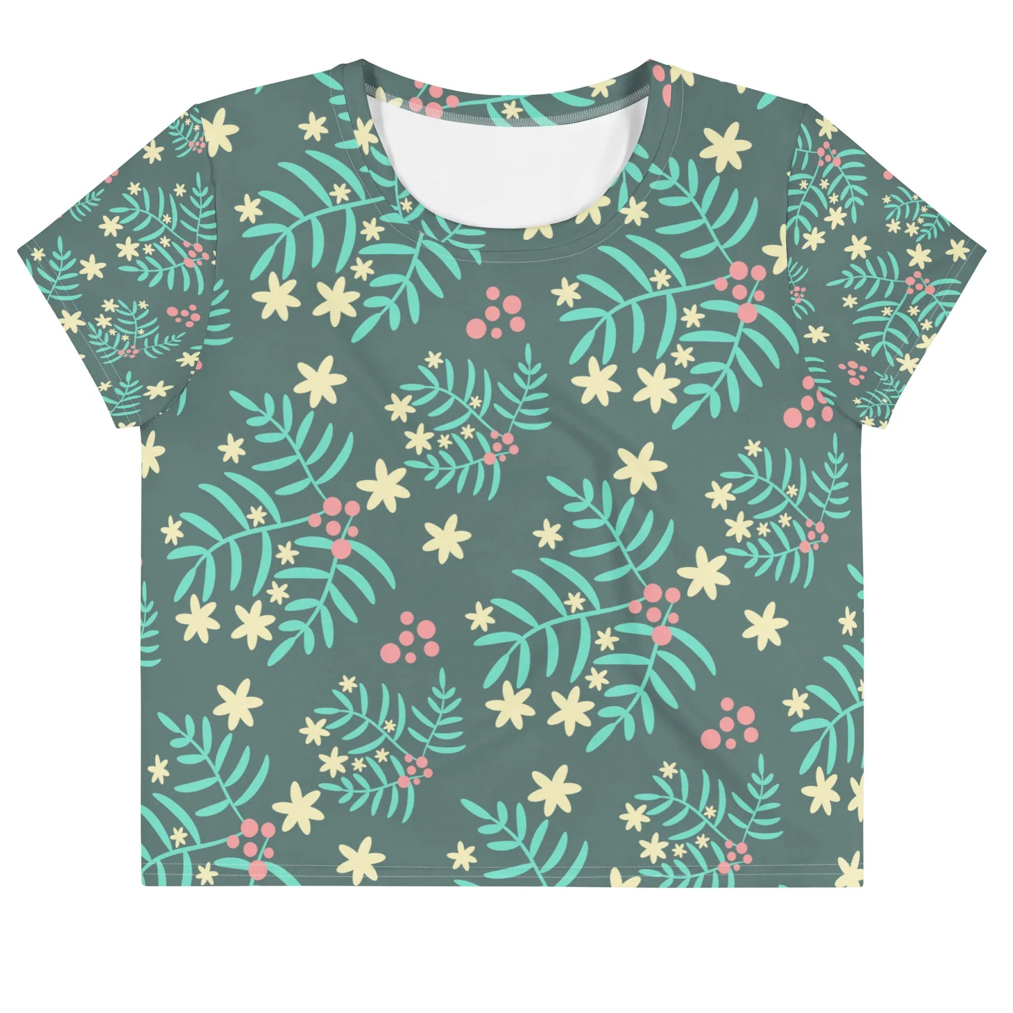 All-Over Print Crop Tee - AwRans Clothing