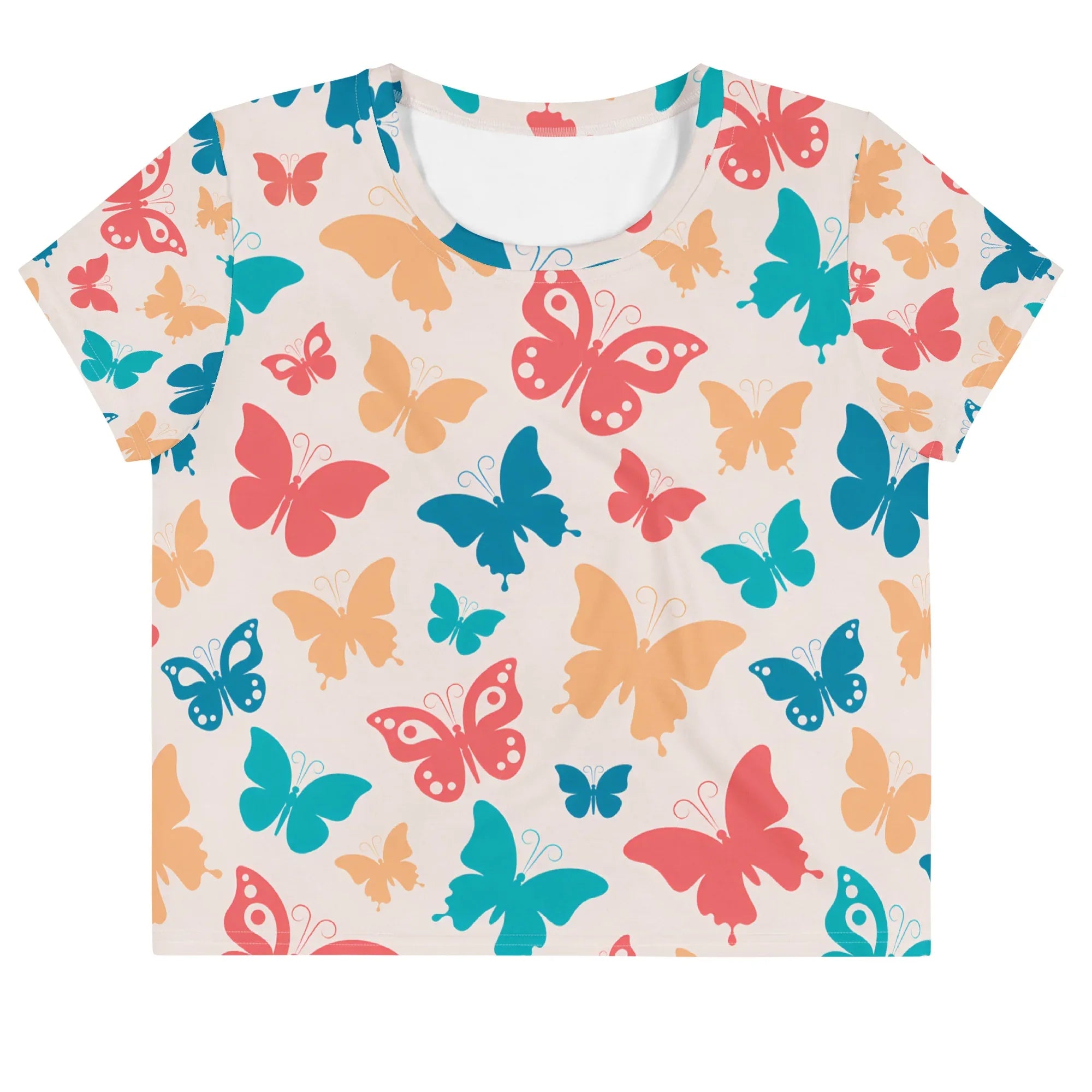 All-Over Print Crop Tee - AwRans Clothing