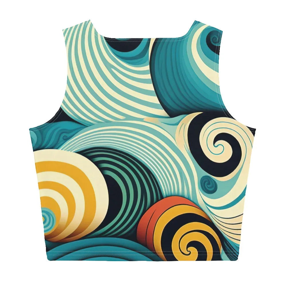 Crop Top Crop Tops AwRans Clothing all-over-print-crop-top-white-back-67bd261f9982f