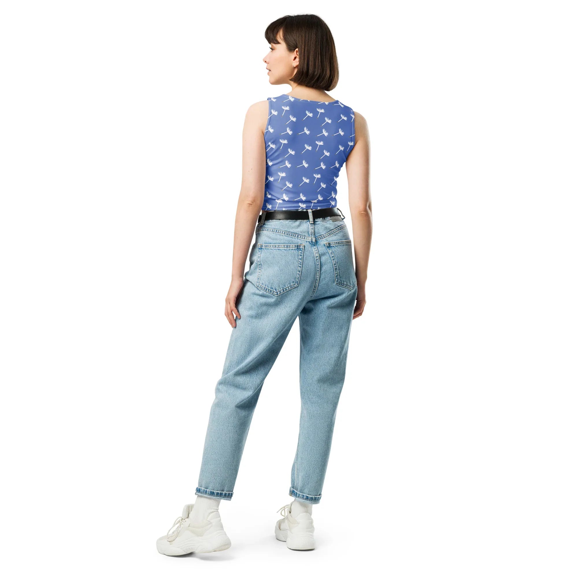Crop Top XL Crop Tops AwRans Clothing all-over-print-crop-top-white-back-67bd266953664