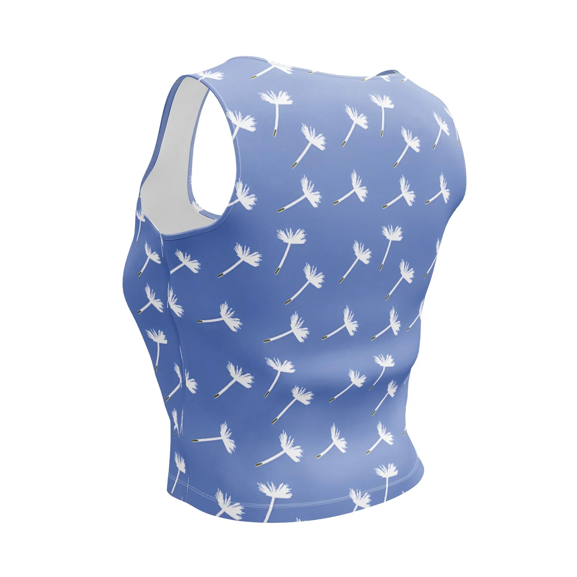 Crop Top Crop Tops AwRans Clothing all-over-print-crop-top-white-back-67bd26695447e