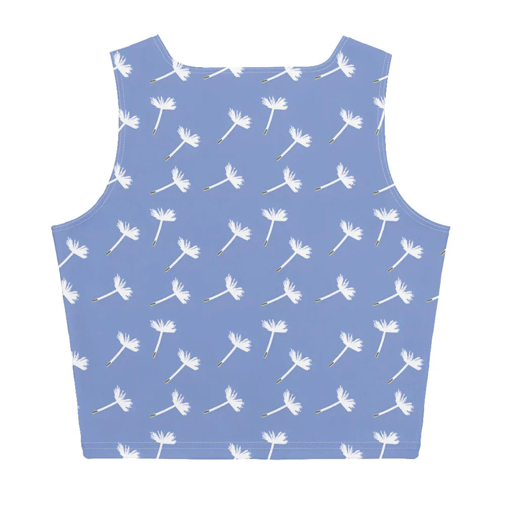 Crop Top Crop Tops AwRans Clothing all-over-print-crop-top-white-back-67bd26695477d