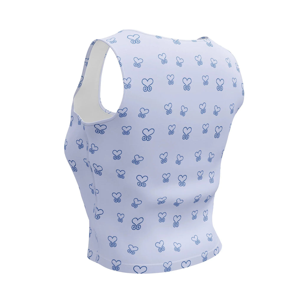 Crop Top Crop Tops AwRans Clothing all-over-print-crop-top-white-back-67bd2978e1115