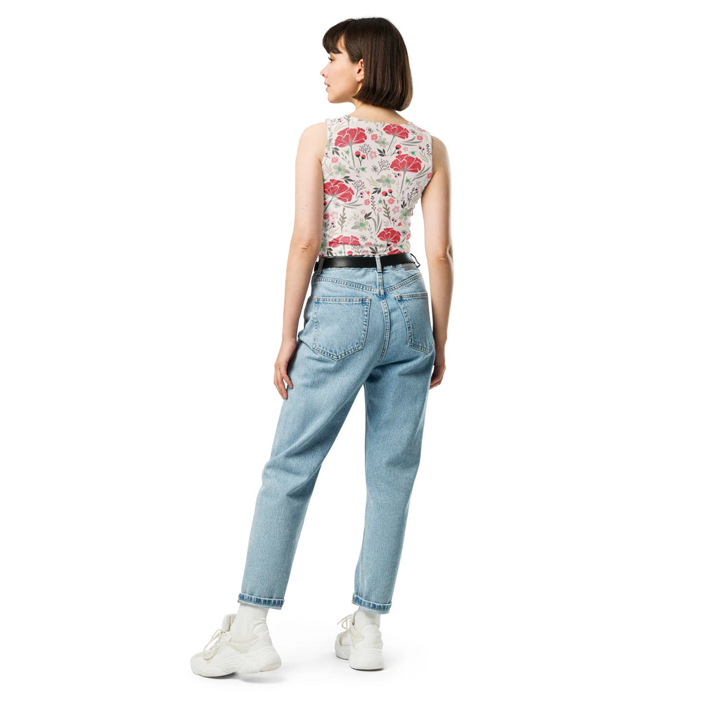 Crop Top XL Crop Tops AwRans Clothing all-over-print-crop-top-white-back-67bd2acae1ce2
