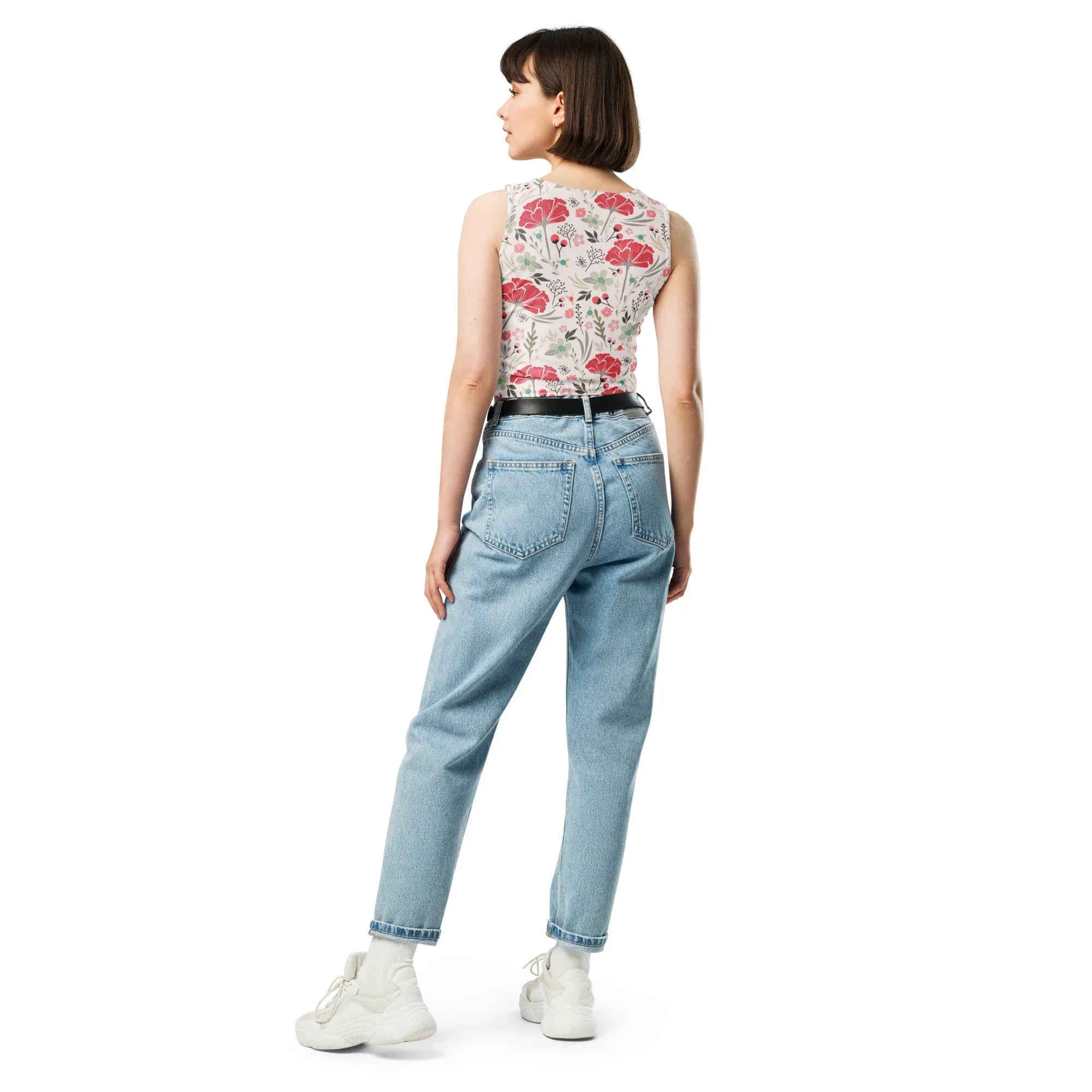 Crop Top XL Crop Tops AwRans Clothing all-over-print-crop-top-white-back-67bd2acae1ce2