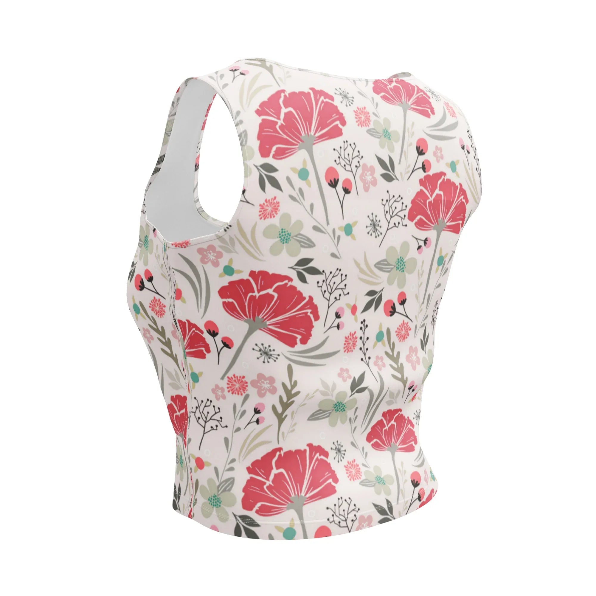 Crop Top Crop Tops AwRans Clothing all-over-print-crop-top-white-back-67bd2acae2527