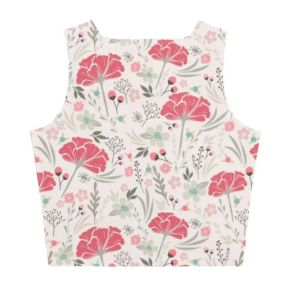 Crop Top Crop Tops AwRans Clothing all-over-print-crop-top-white-back-67bd2acae2646