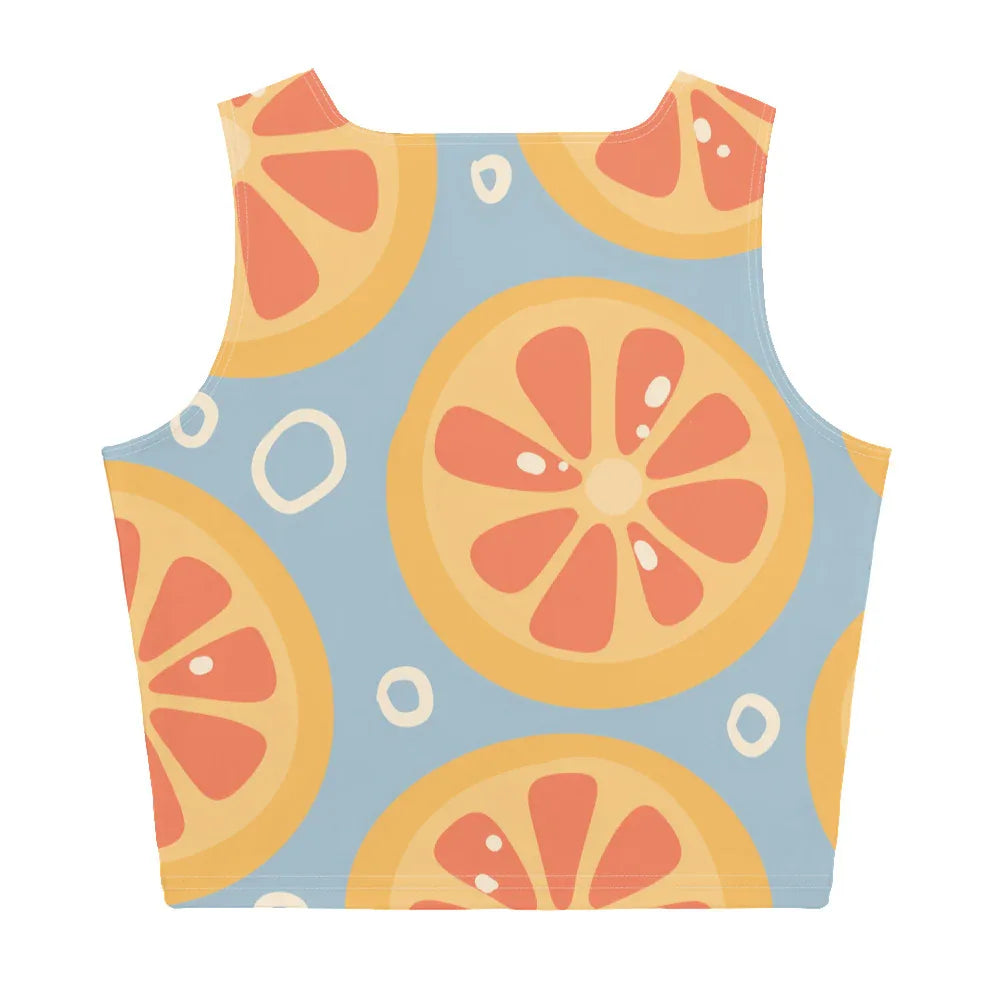 Crop Top Crop Tops AwRans Clothing all-over-print-crop-top-white-back-67bd2ad6f23b1