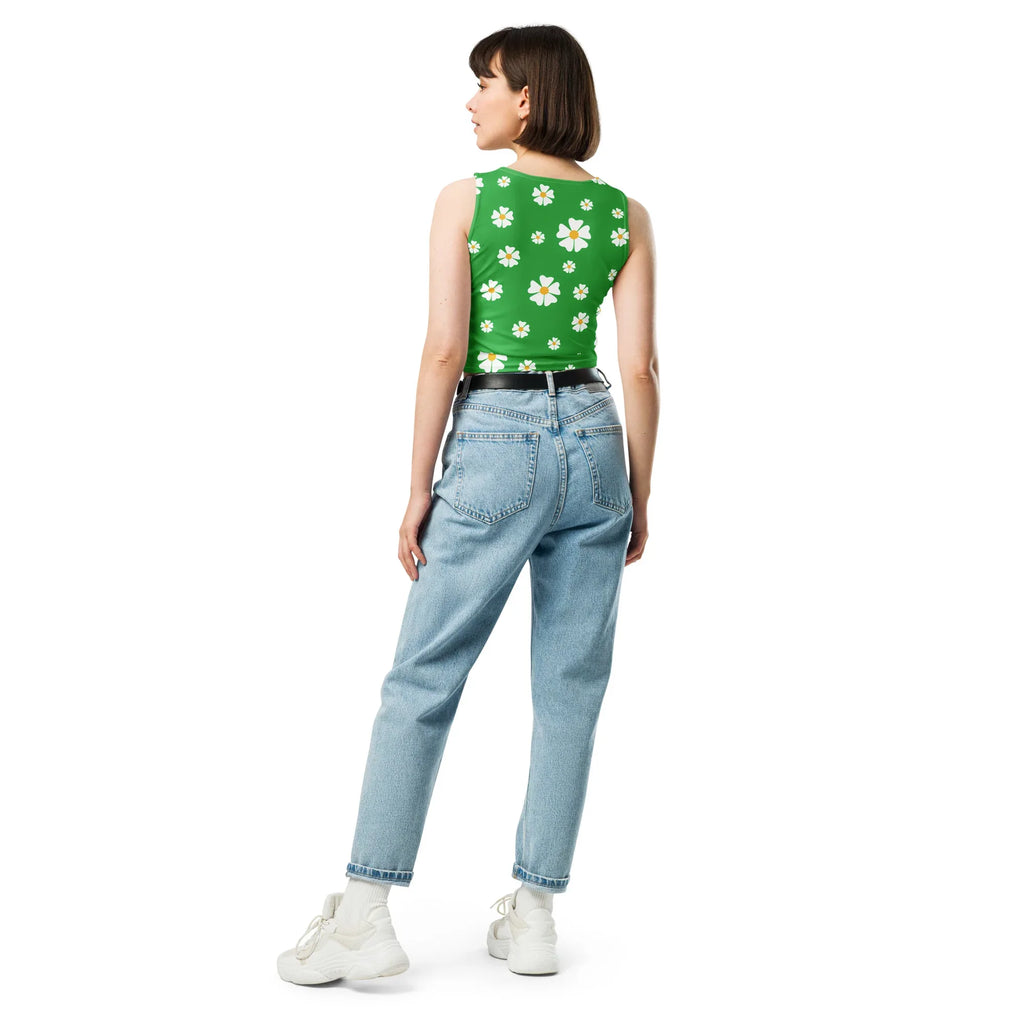 Crop Top XL Crop Tops AwRans Clothing all-over-print-crop-top-white-back-67bd2cc885c81