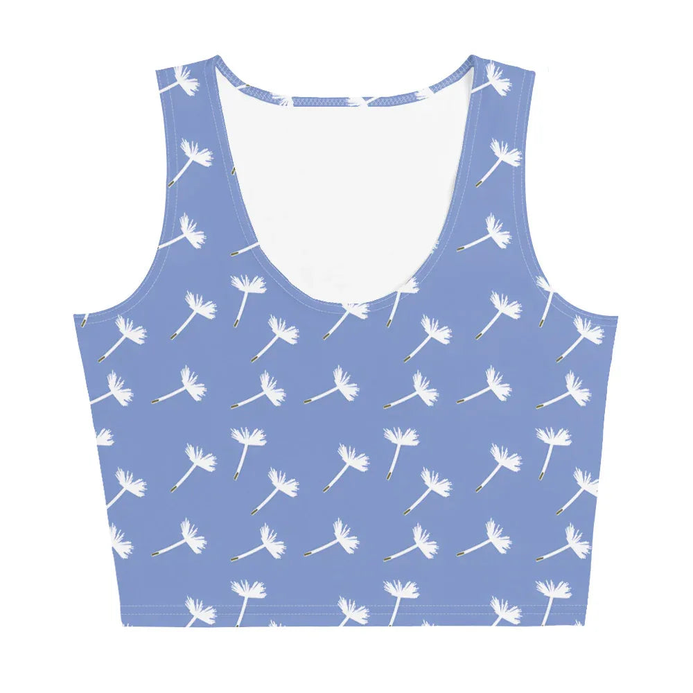Crop Top Crop Tops AwRans Clothing all-over-print-crop-top-white-front-67bd26695468c